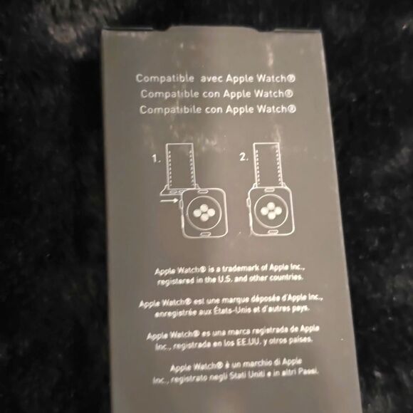 Armani Exchange Red & White Logo Silicone Band For Apple Watch 42mm-44mm - Picture 5 of 5